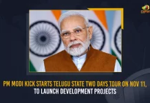 PM Modi Kick Starts Telugu State Two Days Tour On Nov 11 To Launch Development Projects,PM Modi Vizag Tour on Nov 11,Mango News, Mango News Telugu, Modi Inaugurating Several Development Projects, Modi Tour To Visakhapatnam, national news, National Politics, PM Modi Tour Live Updates, PM Modi Visakhapatnam Tour, PM Modi Vizag Tour Schedule Finalized For Launching of Several Project Works on November 11, PM Narendra Modi Visakhapatnam Tour, PM Narendra Modi will Visit Visakhapatnam, Prime Minister Modi Visakhapatnam Tour, Prime Minister Modi Visakhapatnam Tour on Nov 11th, Prime Minister Visakhapatnam Tour, Visakhapatnam Latest News And Updates