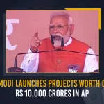 Andhra Pradesh: PM Modi Launches Projects Worth Over Rs 10,000 Crores In Visakhapatnam Andhra Pradesh: PM Modi Launches Projects Worth Over Rs 10000 Crores In Visakhapatnam, PM Modi Launches Projects Worth Over Rs 10000 Crores In Visakhapatnam, PM Modi Reaches Vizag, AP Governor Biswabhusan, Governor Biswabhusan, AP CM YS Jagan Mohan Reddy, PM Modi in Vizag Public Meeting, AP CM YS Jagan Mohan Reddy, PM Narendra Modi Two-Day Visit, PM Narendra Modi Participates in Huge Road Show at Visakhapatnam, Huge Road Show at Visakhapatnam, 10000 Crores, PM Modi at Vizag, PM Modi Vizag Tour, PM Modi Vizag Visit, PM Modi in Visakhapatnam, Prime Minister Narendra Modi, Narendra Modi, PM Narendra Modi in Visakhapatnam, PM Modi Vizag Tour News, PM Modi Vizag Tour Latest News And Updates, PM Modi Vizag Tour Live Updates, Mango News