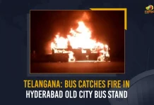Telangana Bus Catches Fire In Hyderabad Old City Bus Stand,Telangana Bus Catches Fire,Hyderabad Old City Bus Stand,Telangana Old City Bus Stand,Mango News, Mango News Telugu,CM KCR News And Live Updates, Telangna Congress Party, Telangna BJP Party, YSRTP,TRS Party, BRS Party, Telangana Latest News And Updates,Telangana Politics, Telangana Political News And Updates,TSRTC,TSRTC News And Live Updates