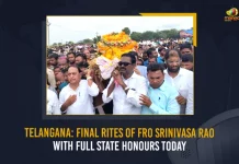 Telangana: Final Rites Of FRO Srinivasa Rao With Full State Honours Today,Fro Srinivasa Rao Last Rites, Official Government Decorations, Ministers Puvwada Ajay, Minister Indrakaran Reddy Attended,Mango News,Mango News Telugu,Cm Kcr Shocked By Death Of Forest Range Officer,Forest Range Officer Srinivasa Rao,Srinivasa Rao,Announces Exgratia Rs.50 Lakhs,Fro Death,Kcr Announces An Ex-Gratia,Tjfoa Condemns Attack On Forest Ranger,Telangana Forest Ranger Srinivasa Rao,Telangana Forest Ranger,Telangana Forest Ranger Death,Telangana Forest Ranger Latest News And Updates,Telangana Cm Kcr