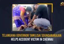 Telangana Governor Tamilisai Soundararajan Helps Accident Victim In Chennai,Telangana Governor Tamilisai Soundararajan ,Telangana Governor,Tamilisai Soundararajan ,Mango News,Mango News Telugu,Soundararajan,Tamilisai, Tamilisai Soundararajan Latest News And Updates,Telangana Governor, Telangana Governor News And Live Updates,Telangana Governor,Telangana News And Updates, Governer Helped accident Victim