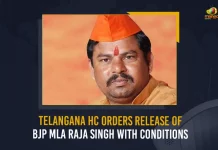 Telangana HC Orders Release Of BJP MLA Raja Singh With Conditions,Telangana HC Bail To Raja Singh, HC Bail To MLA Raja Singh, Bail to Goshamahal MLA Raja Singh, Mango News,Mango News Telugu,MLA Raja Singh,MLA Raja Singh Latest News And Updates,MLA Raja Singh News And Live Updates,Goshamahal MLA Raja Singh,Goshamahal MLA,Telangana MLA Raja Singh,Telangana News And Updates,High Court Grants Bail to Raja Singh