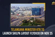 Telangana Minister KTR To Launch Shilpa Layout Flyover On Nov 25,Telangana Minister KTR,Shilpa Layout Flyover,KTR To Launch Shilpa Layout Flyover,Mango News,Mango News Telugu,Shilpa Layout Flyover Latest News And Updates,Shilpa Layout Flyover News And Live Updates,CM KCR News And Live Updates, Telangna Congress Party, Telangna BJP Party, YSRTP,TRS Party, BRS Party, Telangana Latest News And Updates,Telangana Politics, Telangana Political News And Updates