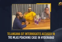 Telangana SIT Interrogates Accused In TRS MLAs Poaching Case In Hyderabad,Telangana SIT Interrogates,TRS MLAs Poaching Case Hyderabad,Hyderabad MLAs Poaching Case,Mango News,Mango News Telugu,CM KCR Releases TRS MLAs Poaching Case videos, Says will Share the Evidence with CJI, HC CJs, All Parties Heads,MLA's Meet CM KCR at Pragati Bhavan, TRS MLAs Purchasing Issue, TRS Party Munugode By-Poll, Munugode Bypoll Elections