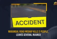 Warangal Road Mishaps Kill 3 People Leaves Several Injured, Warangal Road Mishaps Leaves Several Injured, Warangal Road Mishaps Kill 3 People, road accidents in Telangana, Telangana road accidents, Chukka Ajay, Annam Nagarjuna Reddy, Warangal Road Mishap News, Warangal Road Mishap Latest News And Updates, Warangal Road Mishap Live Updates, Mango News
