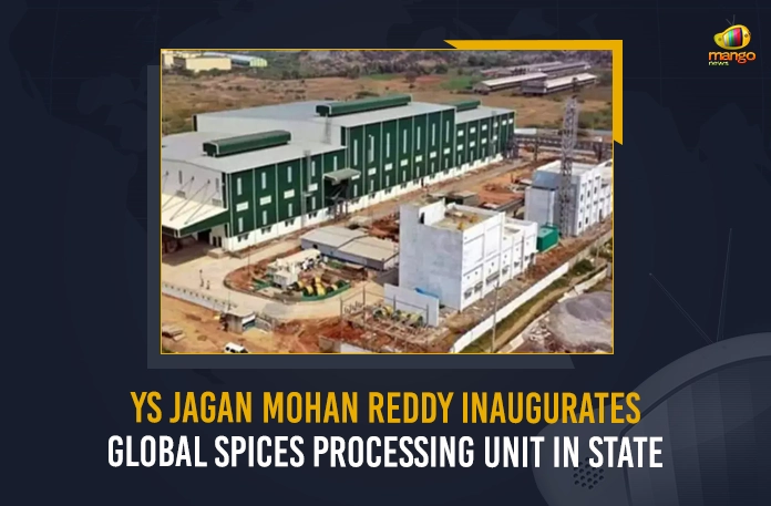 YS Jagan Mohan Reddy Inaugurates Global Spices Processing Unit In State YS Jagan Mohan Reddy Inaugurates Global Spices Processing Unit In State,YS Jagan Mohan Reddy,Global Spices Processing Unit, Global Spices Processing Unit In AP, Mango News,Mango News Telugu, AP CM YS Jagan Mohan Reddy , YS Jagan News And Live Updates, YSR Congress Party, Andhra Pradesh News And Updates, AP Politics, Janasena Party, TDP Party, YSRCP, Political News And Latest Updates, AP News And Updates