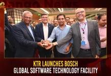 KTR Launches Bosch Global Software Technology Facility,IT Minister KTR,Bosch Global Software Technologies,Bosch Global Software,Mango News,Mango News Telugu,Bosch Smart Campus,Bosch Smart Campus in Hyderabad,Bosch Smart Campus Hyderabad,Hyderabad Bosch Smart Campus,Minister KTR Bosch Investement,Bosch Investement In Telangana,Bosch Latest News and Updates,Bosch Smart Campus Unit in Hyderabad,Bosch Manufacturing Unit,Bosch Hyderabad,Minister KTR