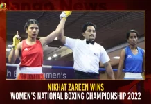 Nikhat Zareen Wins Women’s National Boxing Championship 2022,Mango News,Nikhat Zareen wins Women's World Championship,Nikhat Zareen,Nikhat Zareen Latest News,Nikhat Zareen News,Women's National Boxing Championships 2022,Women’s National Boxing Championships 2022: Nikhat Zareen,Lovlina Borgohain win gold medals,Pugilist Nikhat Zareen wins maiden Women’s National Boxing Championships title,Telangana pugilist Nikhat Zareen wins maiden national boxing championship