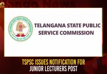 TSPSC Issues Notification For Junior Lecturers Post,TSPSC Notification,TSPSC Junior Lecturers Post,TSPSC Junior Lecturers Notifications,Mango News,Mango News Telugu,Telangana Government,Telangana Govt Jobs 2022,Telangana Govt Jobs,Telangana Govt Jobs News And Live Updates,Telangana Govt Jobs Notification,Telangana Govt Jobs Notifications 2022,Telangana Govt Notifications 2022