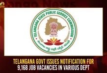 Telangana Govt Issues Notification For 9168 Job Vacancies In Various Dept,Telangana Group-4 notification,Telangana Group-4 notification released ,9168 Group-4 posts filled, Group-4 posts apply,Group-4 posts from Dec23 to Jan12,Mango News,Mango News Telugu,Telangana Government,Telangana Govt Jobs 2022,Telangana Govt Jobs,Telangana Govt Jobs News And Live Updates,Telangana Govt Jobs Notification,Telangana Govt Jobs Notifications 2022,Telangana Govt Notifications 2022