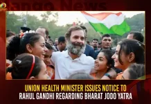 Union Health Minister Issues Notice To Rahul Gandhi Regarding Bharat Jodo Yatra,Mansukh Mandaviya Letter To Rahul,Mango News,Mango News Telugu,Bharat Jodo Yatra,Priyanka Gandhi participate in Rahul's Yatra, Bharat Jodo Yatra Madhya Pradesh, Rahul Gandhi Bharat Jodo Yatra, Rahul Gandhi Congress, Rahul Gandhi Padha Yatra, Congress Party , Indian National Congress, INC Latest News and Updates, Sonia Gandhi, Priyanka Gandhi, Rahul Gandhi, Congress president Mallikarjun Kharge