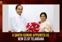 A Santhi Kumari Appointed As New CS Of Telangana,A Santhi Kumari,IAS Officer Santhi Kumari,Santhi Kumari,Santhi Kumari New Chief Secretary of Telangana,New Chief Secretary of Telangana,Mango News,Ramakrishna Rao,Ramakrishna Rao Likely To Be CS Of Telangana,CS Of Telangana,Telangana State New CS Santhi Kumari,Telangana CS Santhi Kumari,CS Santhi Kumari Meets CM KCR,CM KCR News And Live Updates, Telangna Congress Party, Telangna BJP Party, YSRTP,TRS Party, BRS Party, Telangana Latest News And Updates,Telangana Politics, Telangana Political News And Updates