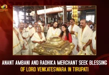 Anant Ambani And Radhika Merchant Seek Blessing Of Lord Venkateswara In Tirupati