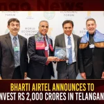 Bharti Airtel Announces To Invest Rs 2000 Crores In Telangana,Minister KTR Davos Tour,Bharti Airtel Group,Announces to Set up Large,Hyperscale Data Centre,Hyderabad with Rs 2000 Cr,Mango News,Mango News Telugu,WEF's Summit at Davos,KTR Launches Telangana Pavilion,Telangana Pavilion At WEF Davos,Telangana Pavilion,WEF Davos,Minister KTR Davos Tour,Global Healthcare,C4IR Network Signs an MoU,Telangana Govt,World Economic Forum