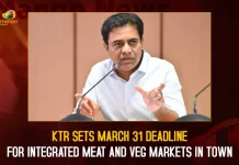 KTR Sets March 31 Deadline For Integrated Meat And Veg Markets In Town,KTR Sets March 31 Deadline,Integrated Meat,Integrated Veg Markets In Town,Mango News,Giridhar Gamang,CM KCR News And Live Updates, Telangna Congress Party, Telangna BJP Party, YSRTP,TRS Party, BRS Party, Telangana Latest News And Updates,Telangana Politics, Telangana Political News And Updates