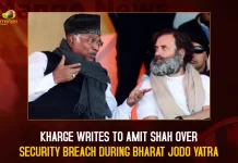 Kharge Writes To Amit Shah Over Security Breach During Bharat Jodo Yatra,Bharat Jodo Yatra at Jammu Kashmir,Rahul Gandhi Padayatra,Bharat Jodo Yatra Enters Jammu & Kashmir, Rahul Gandhi Padayatra,Mango News,Bharat Jodo Yatra,Priyanka Gandhi Participate In Rahul's Yatra, Bharat Jodo Yatra Madhya Pradesh, Rahul Gandhi Bharat Jodo Yatra, Rahul Gandhi Congress, Rahul Gandhi Padha Yatra, Congress Party , Indian National Congress, Inc Latest News And Updates, Sonia Gandhi, Priyanka Gandhi, Rahul Gandhi, Congress President Mallikarjun