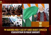 PM Narendra Modi Flags Off Vande Bharat Express In Visakhapatnam On Makar Sankranti,PM Modi Flags Off Vande Bharat Express,Modi Flags Off Vande Bharat Express,Vande Bharat Express In Visakhapatnam,Makar Sankranti,Mango News,New Vande Bharat Express Route,Vande Bharat Express Booking,Vande Bharat Express Route In Gujarat,Vande Bharat Express Ahmedabad To Mumbai,Vande Bharat Express Ticket Price,Vande Bharat Express Delhi To Katra,Vande Bharat Express Train Accident,Vande Bharat Express Train,Vande Bharat Express Chennai To Mysore,Vande Bharat Express Bangalore,New Vande Bharat Express,How Many Vande Bharat Express In India