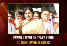 Pawan Kalyan On Temple Run To Seek Divine Blessing,Varahi Vehicle,Pawan Kalyan Will Tour In Varahi,Pawan Kalyan On Varahi Tour,Mango News,Jana Sena Chief Pawan Kalyan,Campaign Vehicle Varahi,Varahi Vehicle,Varahi Ready For Election Battle,Campaign Vehicle Varahi,Varahi Campaign Vehicle,Campaign Vehicle Varahi News And Live Updates,Varahi Vehicle at Kondagattu Temple,Special Puja for Varahi Vehicle,Pawan Kalyan to Perform Special Puja