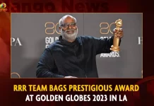RRR Team Bags Prestigious Award At Golden Globes 2023 In LA,RRR's Naatu Naatu Song Wins Golden Globes 2023,Golden Globes 2023,Mango News,Mango News Telugu,Best Original Song Naatu Naatu Song,Music Director Keeravani,Keeravani Receives Golden Globe Award,RRR Wins Golden Globe Award,Best Original Song Category,Best Original Song Naatu Naatu,Future Of Young India,Mega Power Star Ram Charan,Mega Power Star,S.S.Rajamouli,RRR,Rise Roar Revolt,Ram Charan Latest News and Updates,Ram Charan News and Live Updates,Ram Charan Latest Movie Updates