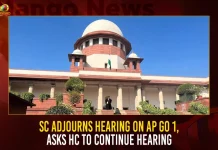 SC Adjourns Hearing On AP GO 1, Asks HC To Continue Hearing SC Adjourns Hearing On AP GO 1 Asks HC To Continue Hearing,SC Adjourns Hearing On AP GO 1, Asks HC To Continue Hearing,AP Elections And GO 1,Janasena Chief Pawan Kalyan,Meets TDP President Chandrababu Naidu,Discusses Political Topics,Mango News,Tdp Chief Chandrababu Naidu,AP CM YS Jagan Mohan Reddy,YS Jagan News And Live Updates, YSR Congress Party, Andhra Pradesh News And Updates, AP Politics, Janasena Party, TDP Party, YSRCP, Political News And Latest Updates,AP BJP Party