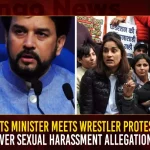 Sports Minister Meets Wrestler Protesting Over Sexual Harassment Allegations,Sports Minister Meets,Sports Minister Meets Wrestler,Protesting Over Sexual Harassment,Sexual Harassment Allegations,Mango News,Indian Wrestlers Continues,Their Stage Protest,Against WFI President,Brij Bhushan Sharan Singh,Jantar Mantar,National Politics News,National Politics And International Politics,National Politics Article,National Politics In India,National Politics News Today,National Post Politics,Nationalism In Politics,Post-National Politics,Indian Politics News,Indian Government And Politics,Indian Political System,Indian Politics 2023,Recent Developments In Indian Politics,Shri Narendra Modi Politics,Narendra Modi Political Views,President Of India,Indian Prime Minister Election