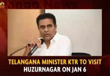 Telangana Minister KTR To Visit Huzurnagar On Jan 6,Minister Ktr Huzur Nagar Visit,Minister Ktr Munugodu Visit,Huzur Nagar Constituencie,Munugodu Constituencie,Mango News,Mango News Telugu,Minister Ktr Latest News and Updates,Minister Ktr News and Updates,CM KCR News And Live Updates, Telangna Congress Party, Telangna BJP Party, YSRTP,TRS Party, BRS Party, Telangana Latest News And Updates,Telangana Politics, Telangana Political News And Updates