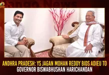 Andhra Pradesh: YS Jagan Mohan Reddy Bids Adieu To Governor Biswabhushan Harichandan,CM YS Jagan Congratulates,Biswabhusan Harichandan, who has been Appointed,Governor of Chhattisgarh,Mango News,Mango News Telugu,TDP chief Chandrababu Naidu,AP CM YS Jagan Mohan Reddy , YS Jagan News And Live Updates, YSR Congress Party, Andhra Pradesh News And Updates, AP Politics, Janasena Party, TDP Party, YSRCP, Political News And Latest Updates,Andhra Pradesh Politics,Andhra Pradesh Political News,Andhra Pradesh,Chandrababu Naidu News and Updates,YSR Congress Party