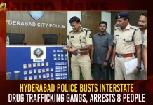 Hyderabad Police Busts Interstate Drug Trafficking Gangs, Arrests 8 People Hyderabad Police Busts Interstate Drug Trafficking Gangs Arrests 8 People,Hyderabad Police Busts,Interstate Drug Trafficking Gangs,Arrests 8 People,Mango News,CM KCR News And Live Updates, Telangna Congress Party, Telangna BJP Party, YSRTP,TRS Party, BRS Party, Telangana Latest News And Updates,Telangana Politics, Telangana Political News And Updates