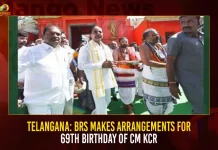 Telangana: BRS Makes Arrangements For 69th Birthday Of CM KCR Telangana: BRS Makes Arrangements For 69th Birthday Of CM KCR,CM KCR's Birthday,CM KCR's birthday tomorrow,Many service programs,BRS leaders across Telangana,Mango News,CM KCR News And Live Updates, Telangna Congress Party, Telangna BJP Party, YSRTP,TRS Party, BRS Party, Telangana Latest News And Updates,Telangana Politics, Telangana Political News And Updates