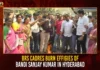 BRS Cadres Burn Effigies Of Bandi Sanjay Kumar In Hyderabad,BRS Burn Bandi Sanjay Effigies,BRS Cadres Burn Effigies,Effigies Of Bandi Sanjay Kumar,Bandi Sanjay Effigies In Hyderabad,Mango News,BRS Calls Protest,BRS Workers Burn Bandi Sanjay Effigy,BRS protests against Bandi's comments,BRS Activists Protest,BRS Leaders Fires On Bandi Sanjay,Derogatory Comments against MLC Kavitha,Bandi Sanjay Faces Backlash,Delhi Liquor Policy Case,BRS Latest News and Updates,Burn Effigy of Telangana BJP Chief,Telangana Political News And Updates