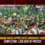 Chandrababu Naidu Appreciates Amaravati Farmers For Completing 1200 Days Of Protest,Chandrababu Naidu Appreciates Amaravati Farmers,Chandrababu Naidu Appreciates Completing 1200 Days Of Protest,TDP Chief Chandrababu Naidu,Farmers as Their Protest Completed 1200 Days,Amaravati Farmers Protest Completed 1200 Days,Mango News,Amaravati Farmers Latest News,TDP Chief Chandrababu Naidu Latest News,Telugu Desam Party,AP Latest Political News,Andhra Pradesh Latest News,Andhra Pradesh News,Andhra Pradesh News and Live Updates