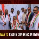 D Srinivas To Rejoin Congress In Hyderabad,D Srinivas To Rejoin Congress,Congress In Hyderabad,Mango News,D Srinivas makes a comeback to Congress,Former PCC chief D Srinivas returns to Congress,Amid high drama,Im joining Congress,Dharmapuri Srinivas Latest News,Former PCC chief D Srinivas News,MP D Srinivas In Gandhi Bhavan,Dharmapuri Srinivas to Join in Congress,Latest News on D Srinivas,Telangana Latest News,Hyderabad News