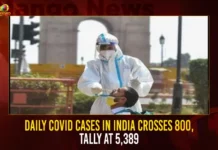 Daily COVID Cases In India Crosses 800, Tally At 5,389 Daily COVID Cases In India Crosses 800 Tally At 5389,Daily COVID Cases,India COVID Cases,COVID Cases Crosses 800,COVID Cases Tally At 5389,Mango News,Covid-19 in India,Information about COVID-19,India Covid Last 24 Hours Report,Active Corona Cases,Corona Active Cases Exceeds 5389,Corona News, Corona Updates,Coronavirus In India,Coronavirus outbreak,COVID 19 India,COVID 19 Updates,Covid in India,Covid Last 24 Hours Record,Covid Last 24 Hours Report,Covid Live Updates,Covid News And Live Updates,Covid Vaccine,Covid Vaccine Updates And News,COVID-19 Latest News And Updates