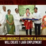 Foxconn Announces Investment In Hyderabad Will Create 1 Lakh Employment,Foxconn Announces Investment In Hyderabad,Foxconn Will Create 1 Lakh Employment,Foxconn Announces Investment,Mango News,Huge Investment For Telangana,Telangana Investment Latest News And Updates,Foxconn Investment In India,Foxconn Vedanta Products List,Vedanta-Foxconn Project Details,Foxconn Hyderabad,Foxconn News And Updates