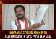 Hyderabad SIT Issues Summon To Revanth Reddy In TSPSC Paper Leak Case,Hyderabad SIT Issues Summon To Revanth Reddy,TSPSC Paper Leak Case,Revanth Reddy In TSPSC Paper Leak,Mango News,TPCC Chief Revanth Reddy,Revanth Reddy To Appear Before SIT Today,TSPSC Paper Leak Case,Revanth Reddy in TSPSC Paper Leak Case,Revanth Reddy Says he Will Not Share Information,TPCC Chief Revanth Reddy Chit Chat,SIT Sticks Notices To Revanth Reddy,Nine Arrested For TSPSC Exam Paper Leak,SIT In TSPSC Paper Leak Case,TSPSC Examinations Latest Updates,TSPSC Recruitment Latest Updates,TSPSC Examinations Latest Updates,TSPSC Recruitment Latest Updates,Chairman Janardhan Reddy Latest News