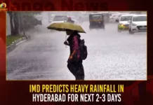 IMD Predicts Heavy Rainfall In Hyderabad For Next 2-3 Days,IMD Predicts Heavy Rainfall,Heavy Rain In Hyderabad,Heavy Rainfall For Next 2-3 Days,Mango News,Hyderabad IMD Predicts Heavy Rains,Hyderabad Heavy Rains For Next Three Days,Hyderabad IMD Issues Yellow Alert,Yellow Alert in Telangana,Telangana Likely to Receive Rains for 3 Days,Heavy Rain Forecast News,Hyderabad Rains Latest Updates,IMD predicts Latest News,Hyderabad IMD predicts News Today,Hyderabad Heavy Rains Latest News and Updates