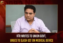 KTR Writes To Union Govt Urges To Slash GST On Medical Device,KTR Writes To Union Govt,KTR Writes To Slash GST On Medical Device,KTR To Slash GST,Mango News,KTR Asks Centre to Cut GST,KTR Flags Issues faced by Medical Devices,Fix Challenges Plaguing Medical Devices Sector,KTR Urges Centre to Strengthen Medical Devices,KTR Letter To Piyush Goyal,KT Rama Rao Writes to Piyush Goyal,KTR Flags Issues,KTR Latest News,KTR Latest Updates,Telangana Latest News and Updates,Minister KTR Live News