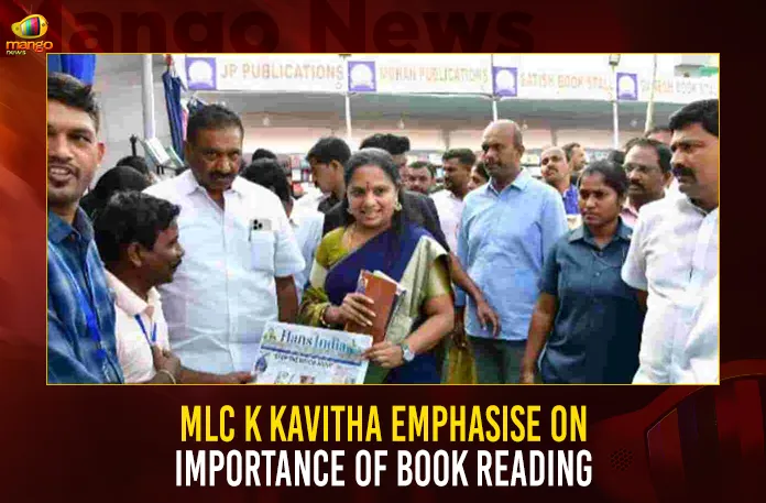 MLC K Kavitha Emphasise On Importance Of Book Reading,MLC K Kavitha On Book Reading,MLC K Kavitha On Importance Of Reading Book,MLC Kalavakuntla Kavitha,Mango News,Telangana News Live,Telangana News Today,Kalavakuntla Kavitha News,Telangana Latest News and Updates,BRS Party,Member of the Legislative Council,Ms. K. Kavitha