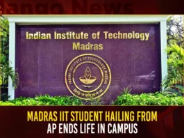 Madras IIT Student Hailing From AP Ends Life In Campus,Madras IIT Student,Student Hailing From AP,Student Ends Life In Campus,Madras IIT Student Ends Life,Mango News,IIT-Madras student kills self,IIT Madras Student Dies by Suicide,3rd yr IIT-Madras Student Ends Life,Madras IIT Student Latest News,IIT Student Live News,Madras IIT Student Latest Updates,Andhra Pradesh Latest News and Updates,Andhra Pradesh News and Live Updates,Madras IIT Student Latest News and Live Updates