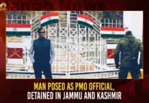 Man Posed As PMO Official Detained In Jammu And Kashmir,Man Posed As PMO Official,Man Detained In Jammu And Kashmir,PMO Official,PMO Official Detained,Mango News,Conman Posing as PMO Official Meets Top J&K officials,Gujarat Imposter Posing as PMO Official Arrested,Conman Kiran Patel Poses as Senior PMO,PMO Official Arrested in Srinagar,Jammu And Kashmir Latest News,PMO Official Detained Live News,Jammu And Kashmir Latest Updates,Jammu And Kashmir Live News