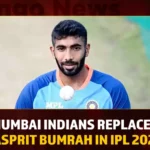 Mumbai Indians Replaces Jasprit Bumrah In IPL 2023,Mumbai Indians,Mumbai Indians IPL 2023,IPL 2023 Mumbai Indians,Mango News,Mumbai Indians Replaces Jasprit Bumrah,MI Replaces Jasprit Bumrah,Jasprit Bumrah,Jasprit Bumrah IPL 2023,Jasprit Bumrah IPL,Jasprit Bumrah IPL Latest News,Jasprit Bumrah IPL Updates,Jasprit Bumrah IPL Latest News and Updates,IPL 2023 Latest News and Updates