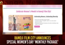Ramoji Film City Announces Special Women’s Day ‘Monthly Package’ Ramoji Film City Announces Special Women's Day Monthly Package,Ramoji Film City,Ramoji Film City Special Package,Women's Day Monthly Package,Special Women's Day Package,Mango News,Women's Month Special Offer,Womens Day Special Tour Package,Ramoji film city womens day special offer,Ramoji Film City Latest News,Ramoji Film City Latest Updates,Hyderabad Ramoji Film City News,Ramoji Film City Live Updates,Hyderabad News,Telangana News And Live Updates