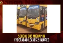 School Bus Mishap In Hyderabad Leaves 2 Injured,School Bus Mishap In Hyderabad,2 Injured In Hyderabad Bus Mishap,Mango News,Hyderabad 2 Students Injured in School Bus,Hyderabad School Bus Accident Latest News,Hyderabad School Bus Accident Latest Updates,Telangana Accident News,Hyderabad News,Telangana News,Telangana News Live,Telangana News Today,Telangana School Bus Accident Latest News,Telangana School Bus Accident Updates