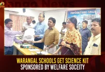 Warangal Schools Get Science Kit Sponsored By Welfare Soceity,Warangal Schools Get Science Kit,Warangal Welfare Soceity,Science Kit Sponsored By Welfare Soceity,Mango News,38 schools get science kits,Warangal Schools List,Warangal Schools Latest News,Warangal Latest Updates,Warangal Science Kit News,Warangal Schools Latest News and Updates,Warangal Welfare Soceity,Warangal Live News