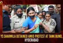 YS Sharmila Detained Amid Protest At Tank Bund Hyderabad,YS Sharmila Detained,YS Sharmila Amid Protest,YS Sharmila Protest At Tank Bund,Sharmila Detained Protest At Hyderabad,Mango News,YSRTP Cheief YS Sharmila,YS Sharmila Latest Updates,YS Sharmila Live News,YS Sharmila,YS Sharmila Latest News and Updates,Telangana Latest News,Telangana News Today,Telangana Political News And Updates,YS Sharmila detained during silent protest