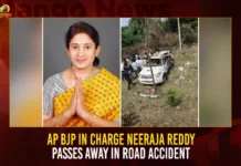 AP BJP In Charge Neeraja Reddy Passes Away In Road Accident