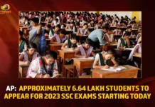 AP Approximately 6.64 Lakh Students To Appear For 2023 SSC Exams Starting Today,AP Approximately 6.64 Lakh Students To Appear,2023 SSC Exams Starting Today,Mango News,AP SSC 2023 Exams Begins,All set for SSC exams in AP from Monday,660000 students to appear in AP SSC exam,Latest information on AP SSC Exam,AP SSC Exam 2023,AP SSC Exam 2023 Latest News,AP SSC Exam 2023 Latest Updates,AP SSC Students Can Travel in APSRTC For Free,APSRTC to provide free travel,APSRTC Latest News,AP SSC Exams News Today