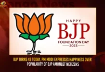 BJP Turns 43 Today PM Modi Expresses Happiness Over Popularity Of BJP Amongst Netizens,BJP Turns 43 Today,PM Modi Expresses Happiness,Popularity Of BJP Amongst Netizens,PM Modi Expresses Happiness Over Popularity Of BJP,Mango News,BJP 43rd foundation day,BJP Foundation Day,PM Modi To Address Party Workers Today,PM Modi To Address Party MPs,PM Modi Addresses BJP Members,BJP Party Foundation Day,BJPs Foundation Day Today,PM Modi 43Rd Foundation Day Speech,PM Modi 43Rd Foundation Day Live News,PM Modi 43Rd Foundation Day Latest Updates,PM Modi 43Rd Foundation Day Live News