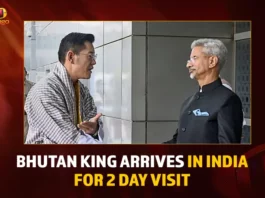 Bhutan King Arrives In India For 2 Day Visit,Bhutan King Arrives In India,Bhutan King India 2 Day Visit,Mango News,Bhutanese King Wangchuck begins his 2-day trip,Bhutan King Jigme Wangchuk arrives in India,Bhutanese King arrives in New Delhi,Jigme Khesar Namgyel Wangchuck,EAM Jaishankar receives Bhutan King,Bhutan King India Visit Latest News,Bhutan King India Visit Latest Updates,Bhutan King India Visit Live News,Bhutanese King Live Updates