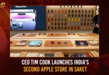 CEO Tim Cook Launches India’s Second Apple Store In Saket CEO Tim Cook Launches Indias Second Apple Store In Saket,Indias Second Apple Store,Indias Second Apple Store In Saket,CEO Tim Cook Launches Second Apple Store,Tim Cook Launches Indias Second Apple Store,Mango News,Apple Saket Store,Apple store opens in Delhi’s Saket,Apple Delhi store launch,Apple Store Opening Delhi Live,Apple loyalists Meet CEO Tim Cook,Tim Cook opens doors to India's 2nd Apple store,India's Second Apple Store Opens,Apple Saket Store Latest News,Apple Saket Store Latest Updates